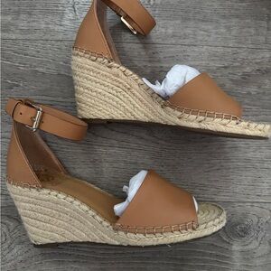 Vince Camuto Tan Espadrille Wedges